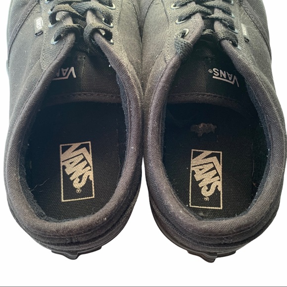 Vans Boys/Kids Black Sneakers SZ 7 - Picture 5 of 6